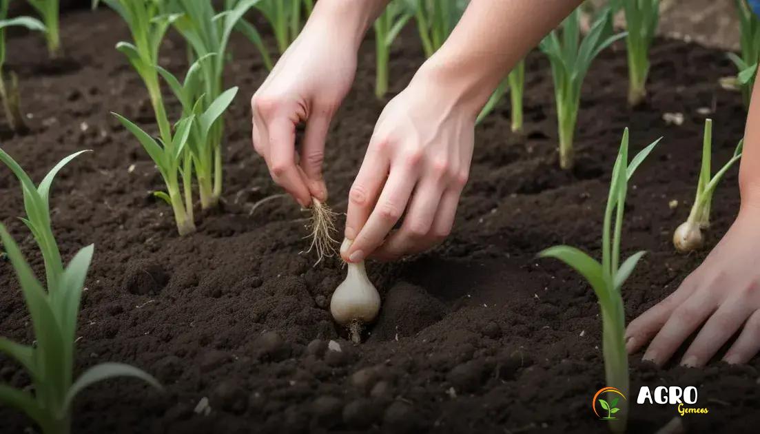 Colheita e armazenamento do alho