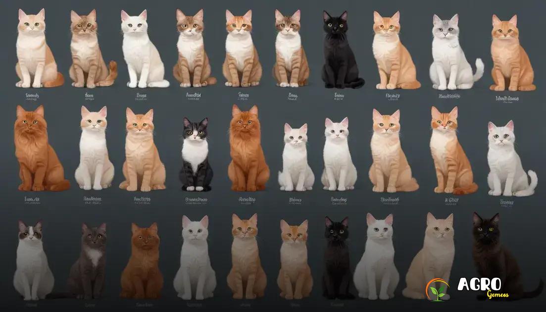 Características únicas das raças de gato Características únicas das raças de gato